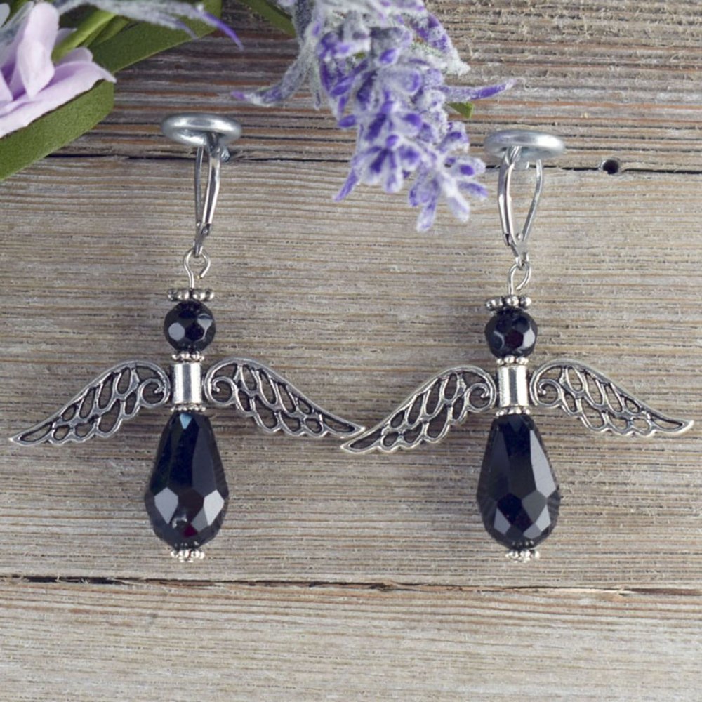 Teardrop Turquoise Cross Dangle Earrings